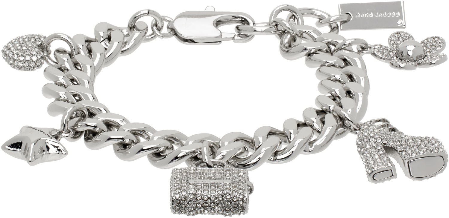 Náramok Marc Jacobs Marc Jacobs The Pave Mini Icon Charm Bracelet Metalická | 2R3JBR001J81, 0