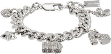 Náramok Marc Jacobs Marc Jacobs The Pave Mini Icon Charm Bracelet Metalická | 2R3JBR001J81, 0