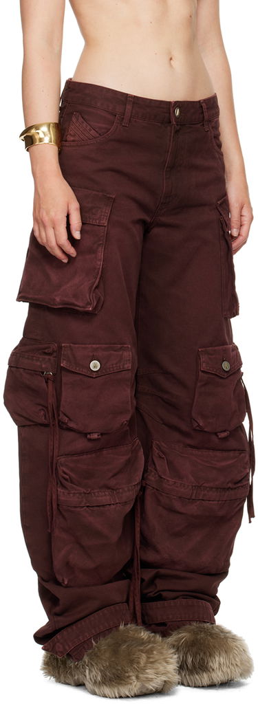 Cargo nohavice The Attico Attico Fern Cargo Pants Vínová | 247WCP84 D088, 1