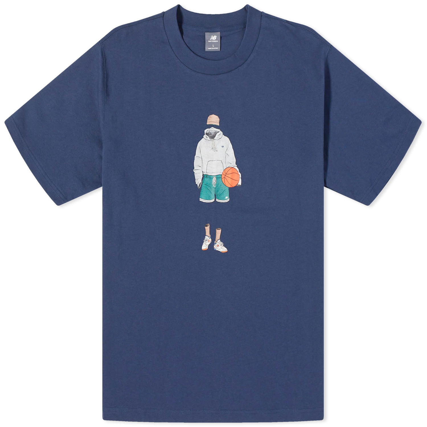Tričko New Balance Men's NB Athletics Basketball Style Relaxed Tee Nb Navy Navy | MT41578-NNY, 0
