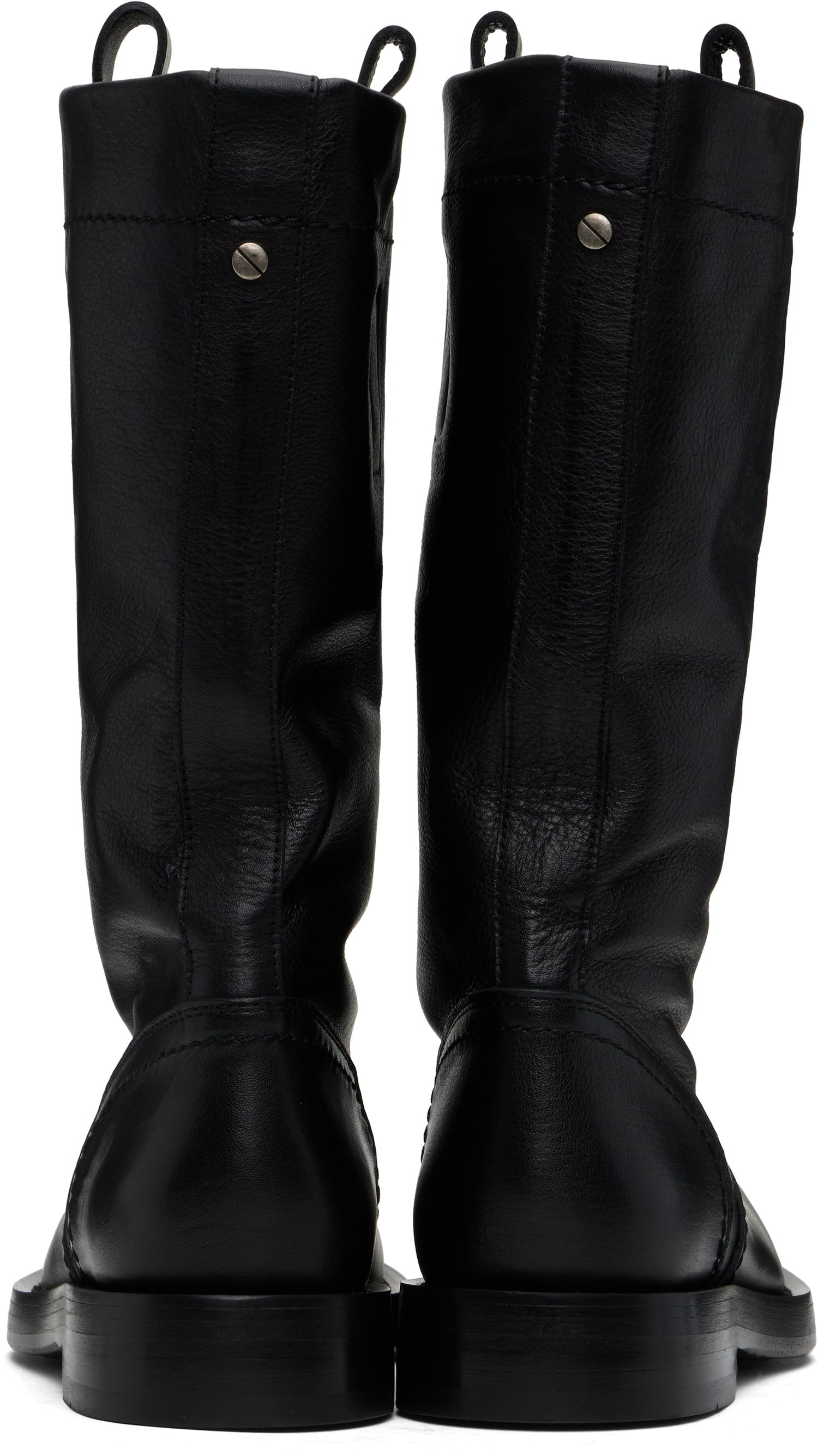 Oblečenie Ann Demeulemeester Ann Demeulemeester Bente Leather Boots Čierna | 2510-W-C32-LT157-099, 1