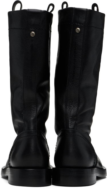 Oblečenie Ann Demeulemeester Ann Demeulemeester Bente Leather Boots Čierna | 2510-W-C32-LT157-099, 1