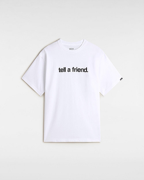 Tričko Vans Tell A Friend T-Shirt, Size L Biela | VN000P4YWHT, 0