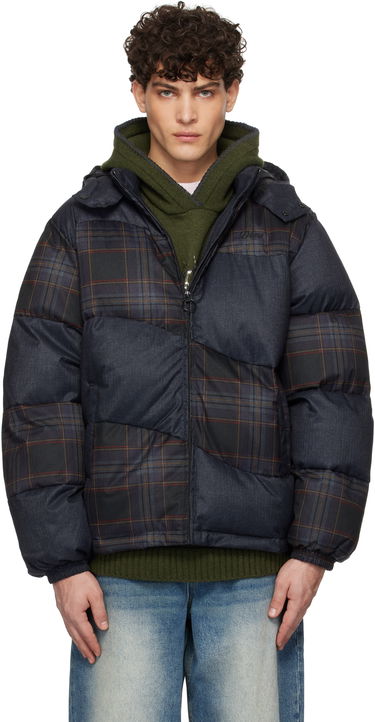 Prešívaná bunda Dime Tweed Puffer Jacket Modrá | DIMEHO241GRY, 0