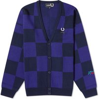 Sveter Fred Perry Raf Simons x Checkerboard Cardigan Navy | SK6517-608, 1