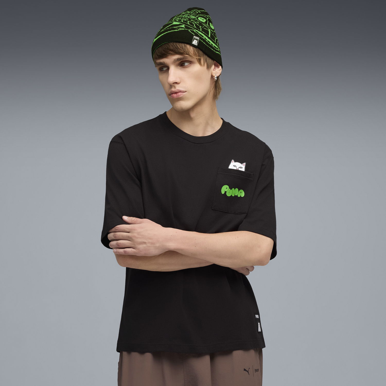 Tričko Puma RIPNDIP Pocket T-Shirt Čierna | 633779_01, 0