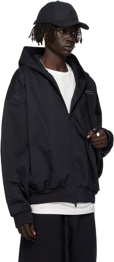 Bomber bunda Fear of God Fear of God ESSENTIALS Twill Hooded Bomber Jacket Čierna | 202SP258020F, 1
