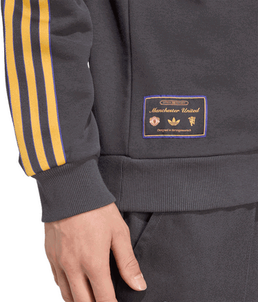 Mikina adidas Originals Manchester United Icon Sweatshirt Šedá | jn2824, 3