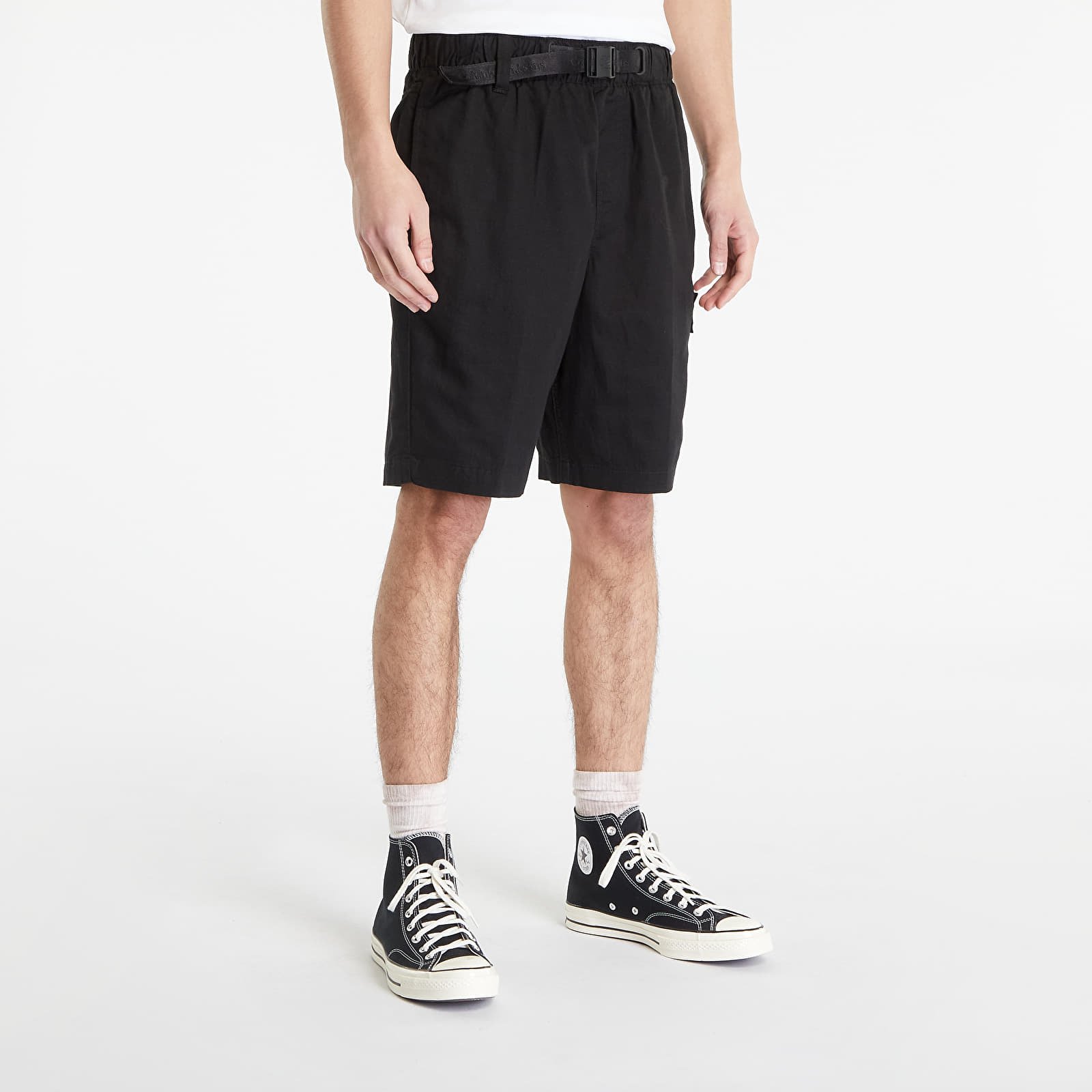 Jean Linen Belted Shorts