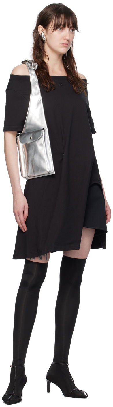 Ellipse Black Scuba Mini Skirt