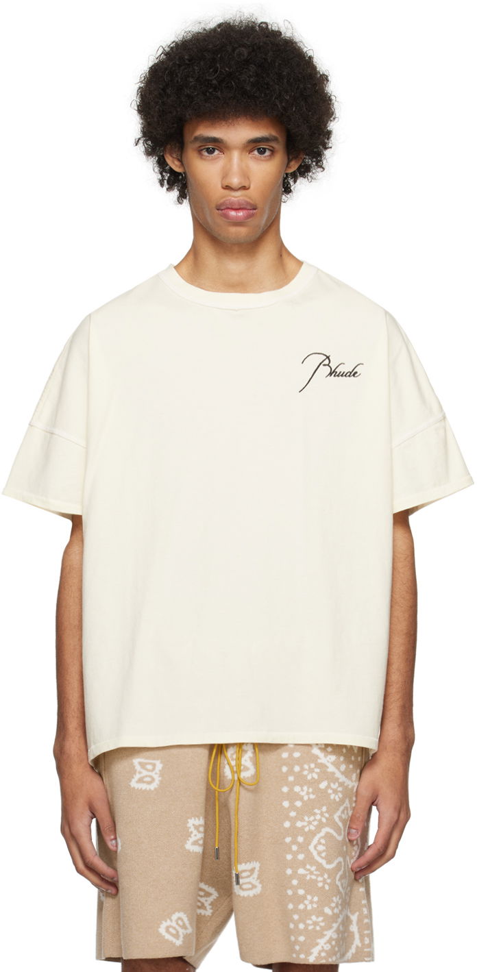 Tričko Rhude Reverse T-Shirt Biela | RHPS24TT19012372, 0