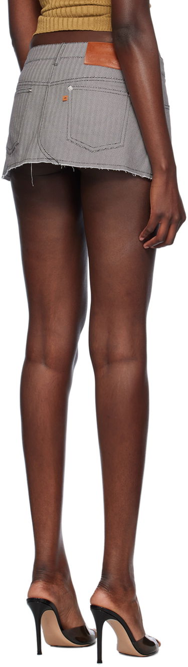 Sukňa Miaou Miaou Miss Denim Miniskirt Šedá | 4019HBTHYP, 2