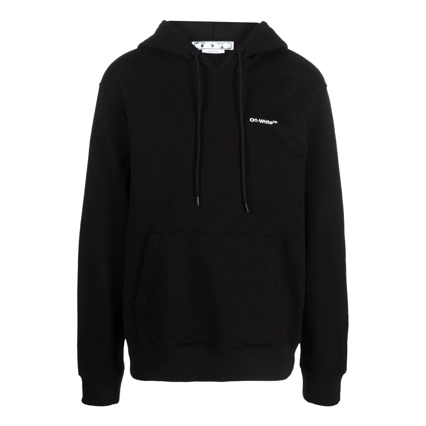 Mikina Off-White Logo-Print Long Sleeve Hoodie Čierna | OMBB097F22FLE0151001, 0