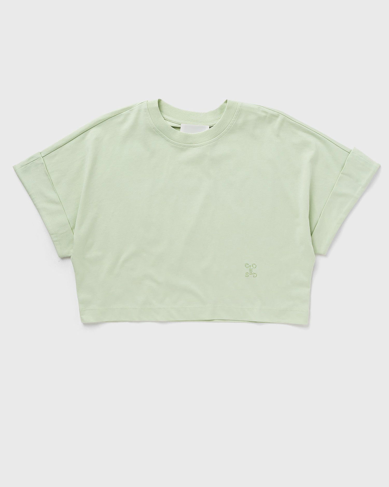 Crop Top CLOSED TURN UP T-SHIRT Zelené | C95246-44H-EM-629, 0