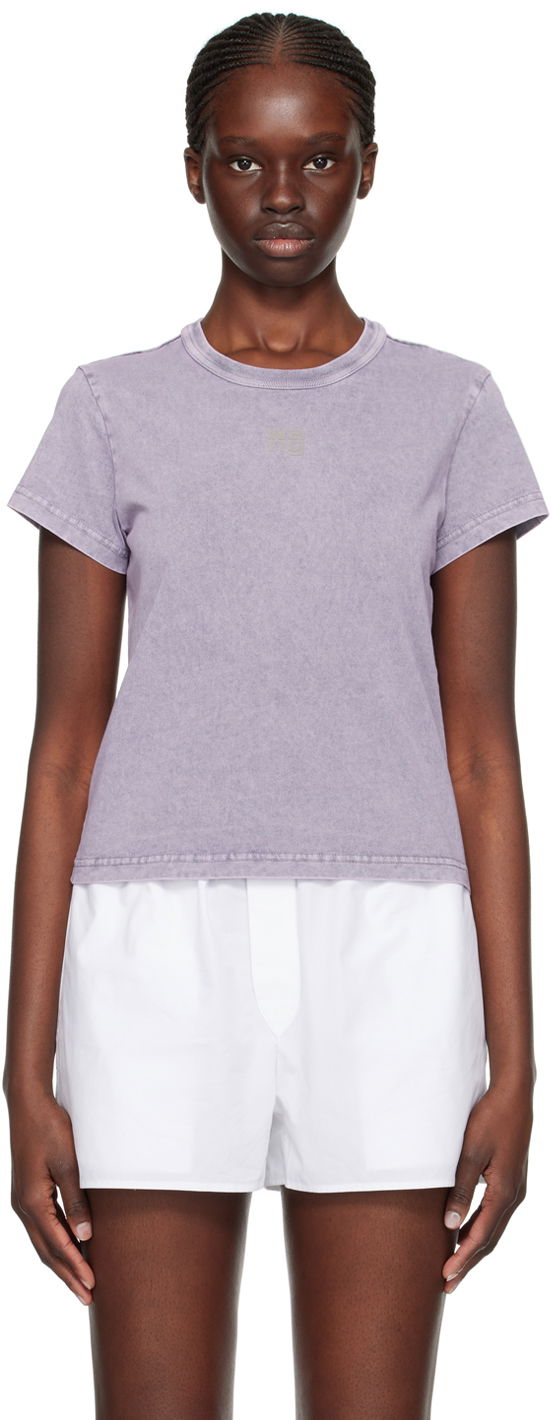 Tričko Alexander Wang Alexander Wang Faded T-Shirt Fialová | 4CC3221358, 0