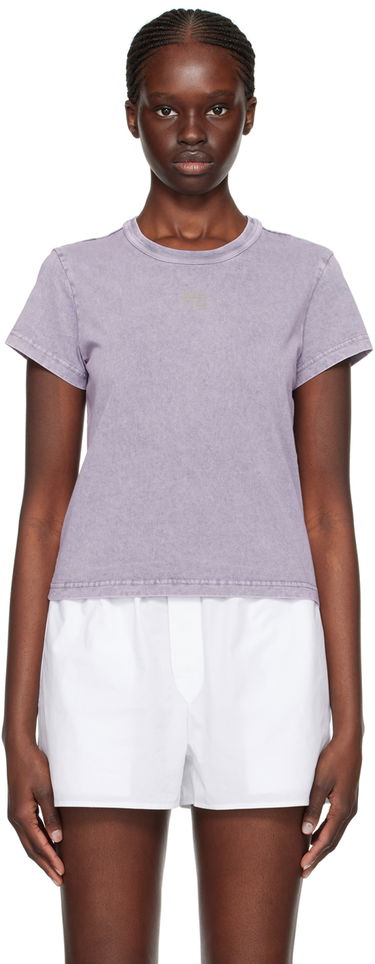 Tričko Alexander Wang Alexander Wang Faded T-Shirt Fialová | 4CC3221358, 0