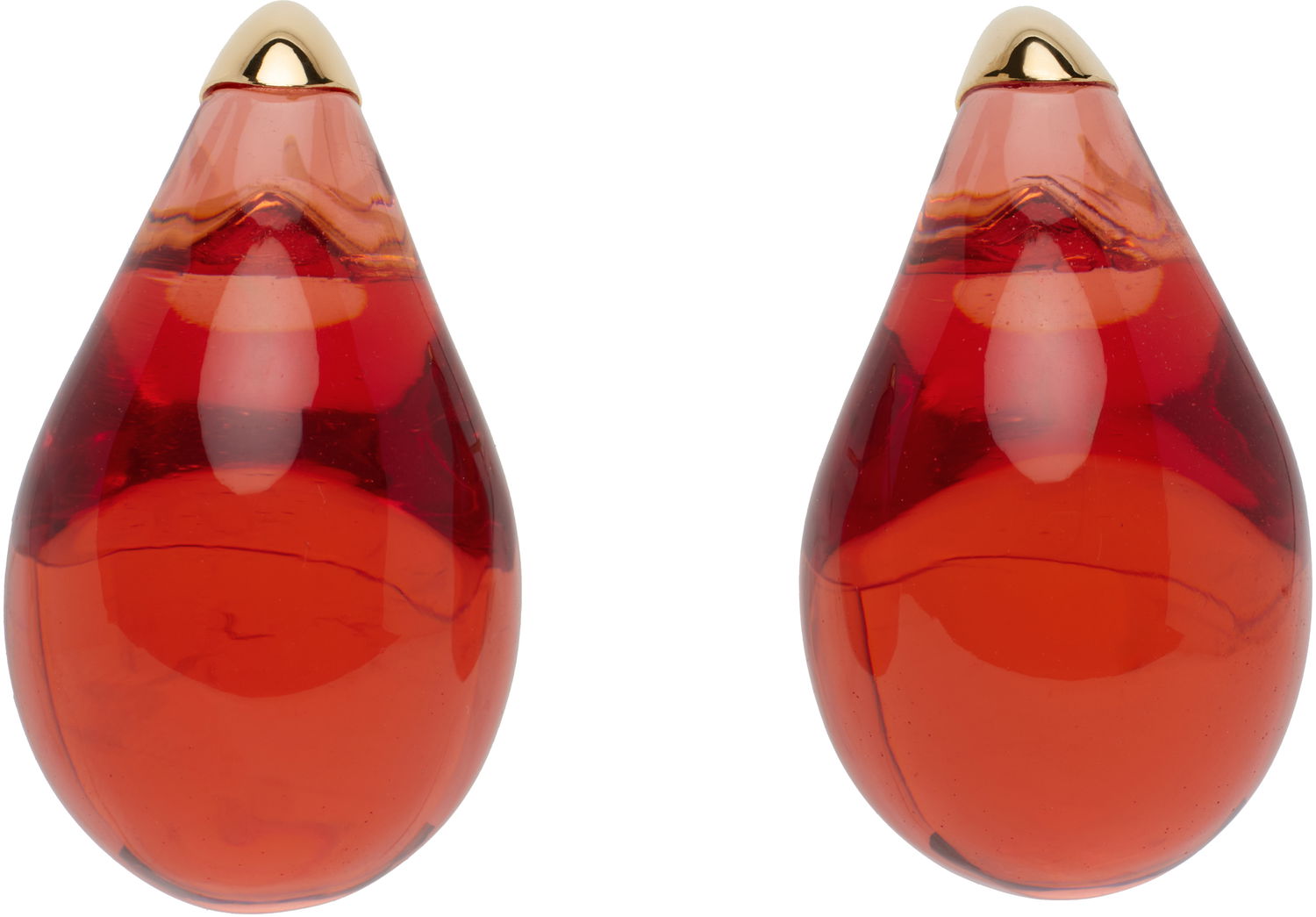 Náušnice Bottega Veneta Small Drop Earrings Červená | 786247 VBOH3, 0
