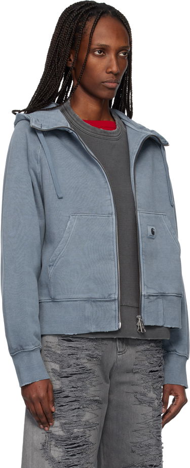 Mikina Carhartt WIP Work In Progress Torion Washed Full-Zip Hoodie Modrá | I036047 3GBB7, 1