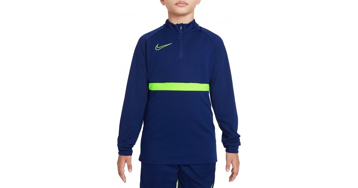 Sveter Nike Dri-FIT Academy 21 Youth Training 1/4 Zip Top Navy | cw6112-492, 1