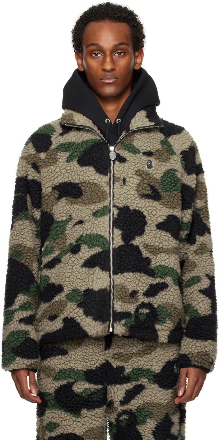 Mikina BAPE 1st Camo Metal Ape Head One Point Jacket Zelené | 001LJJ801064I, 0