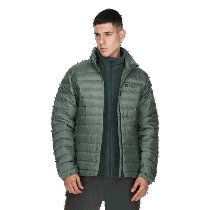 Prešívaná bunda Jack Wolfskin PILVI Down Jacket Zelené | 1207701-4311