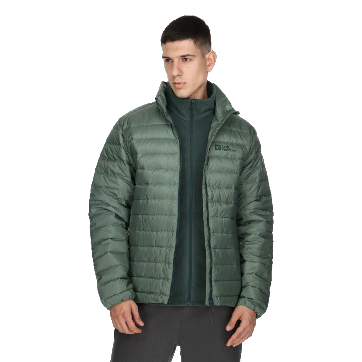 Prešívaná bunda Jack Wolfskin PILVI Down Jacket Zelené | 1207701-4311, 0