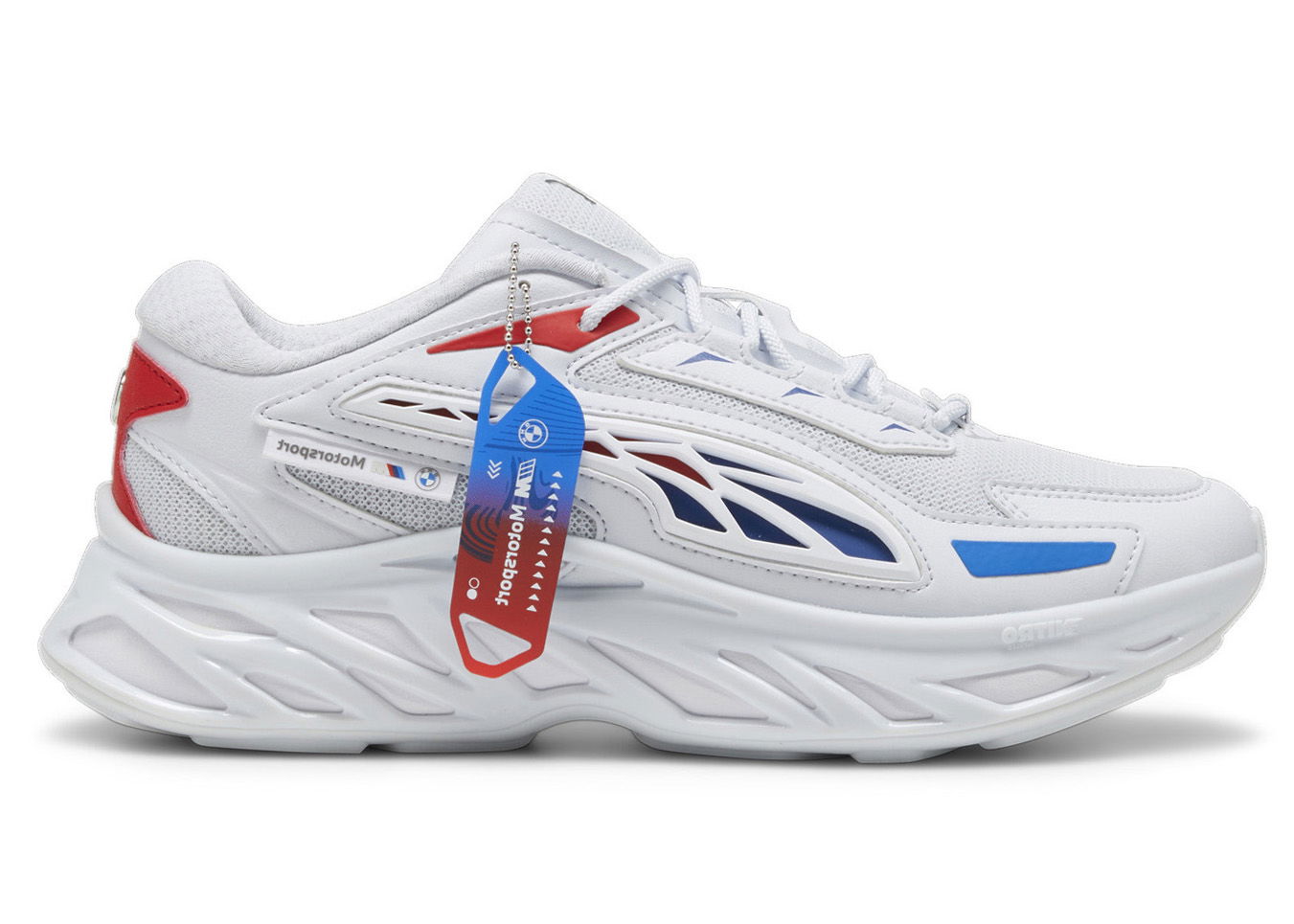 Tenisky a topánky Puma Exotek Nitro BMW Motorsport Silver Mist Pop Red Cool Cobalt Šedá | 308135-02, 0