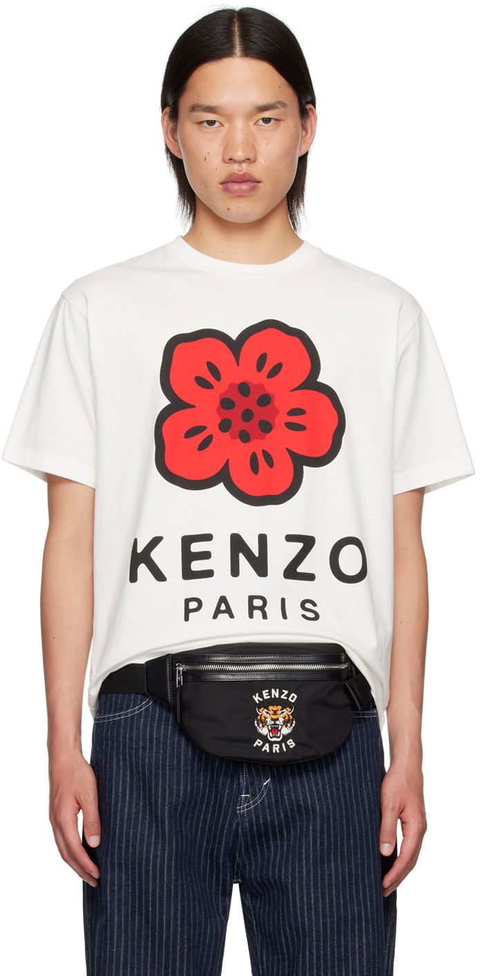 Tričko KENZO White Paris Boke Flower T-Shirt Biela | FE65TS4754SO, 0