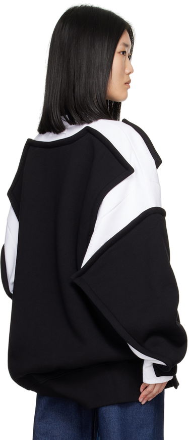 Mikina Jean Paul Gaultier Jean Paul Gaultier 'The Petit Grand' Layered Sweatshirt Čierna | 24/30-F-SW040-J057-0100, 2