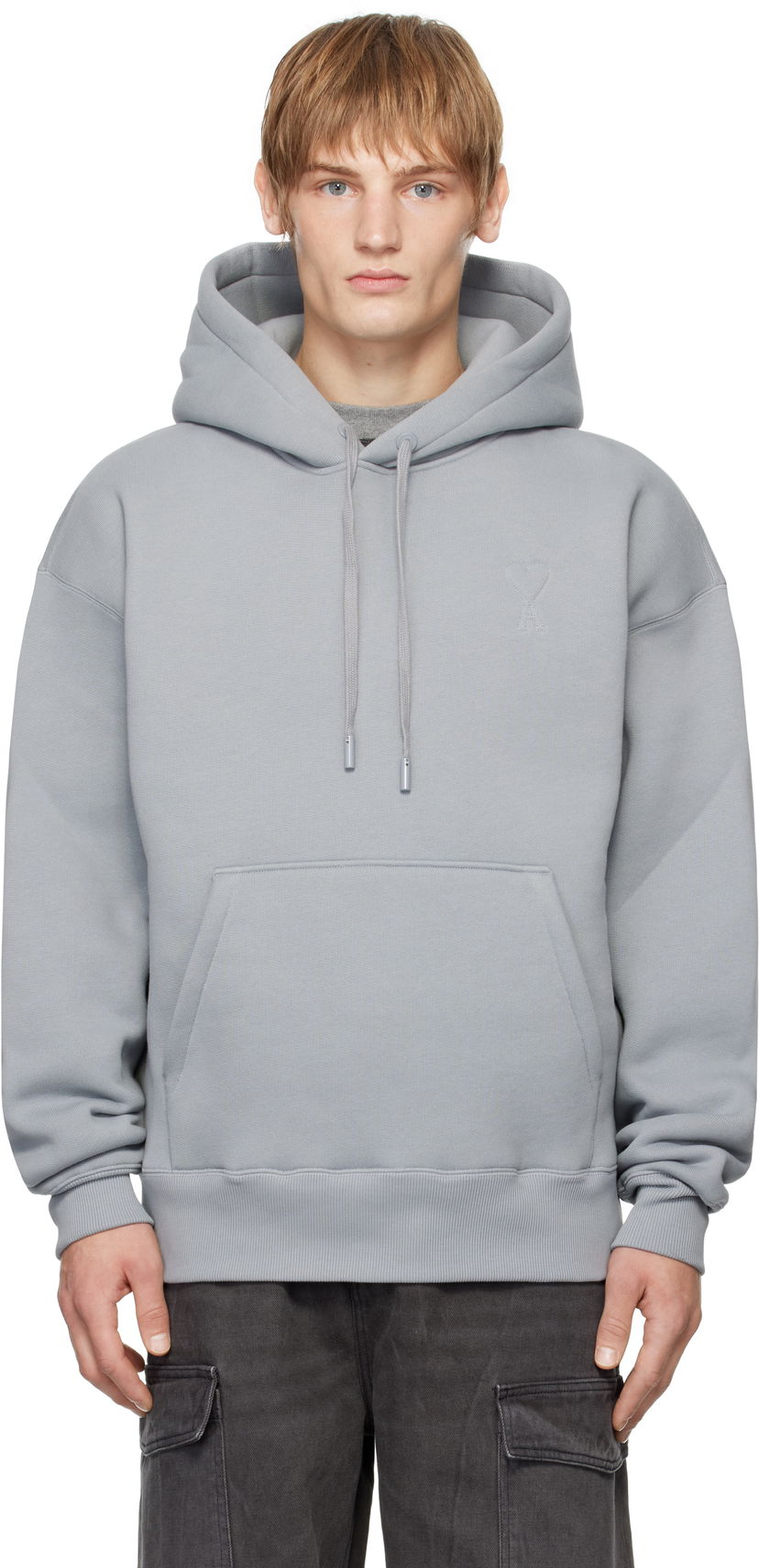 Mikina AMI De Coeur Hoodie Šedá | USW427.749