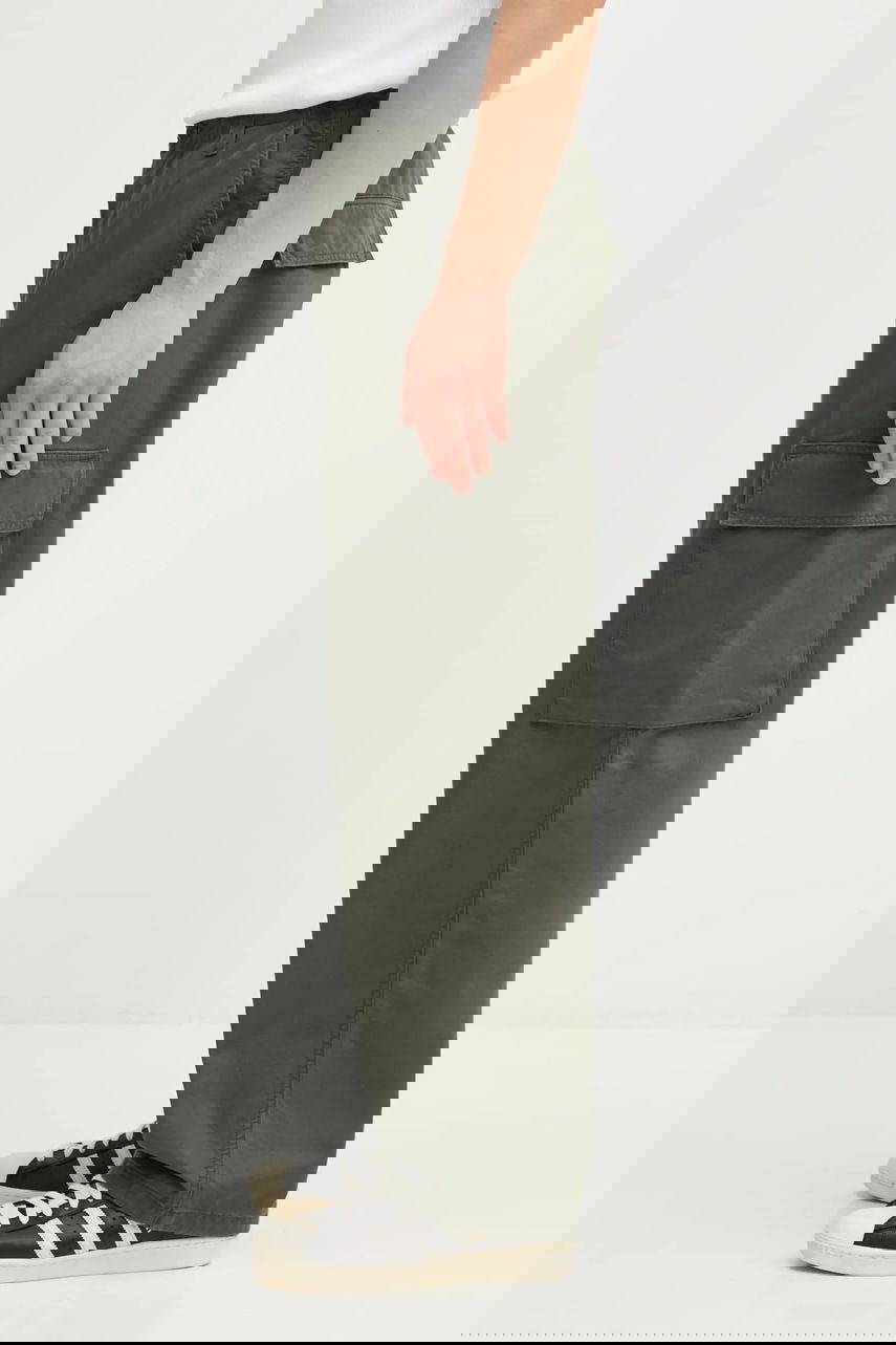 Cargo nohavice Carhartt WIP Kade Loose Fit Cotton Cargo Pants Zelené | I035585.2ZX06, 1