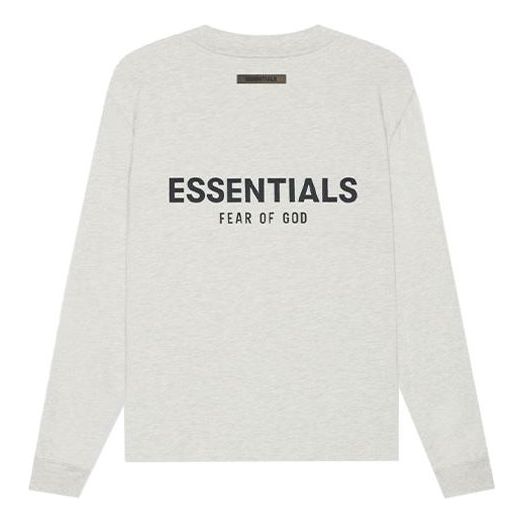 Tričko Fear of God Essentials Long Sleeve Tee Šedá | FOG-SS21-598, 0