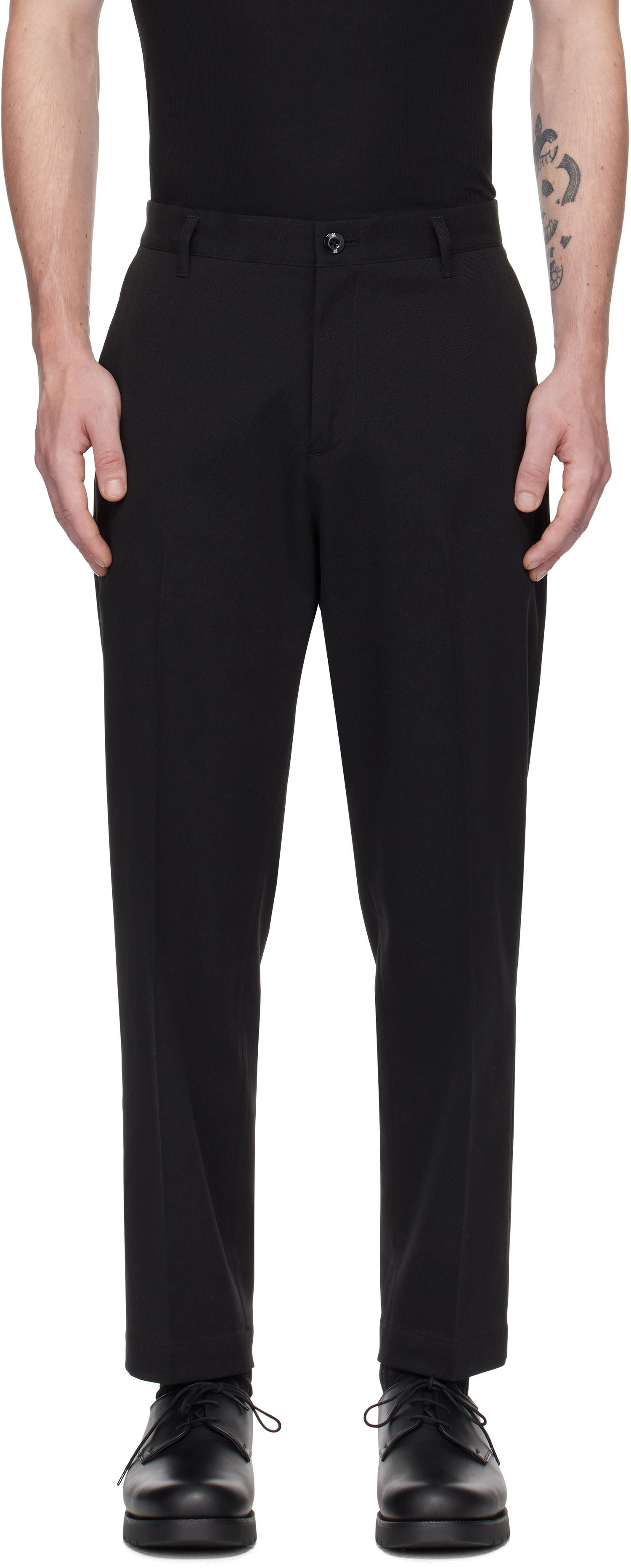Nohavice Neighborhood Ankle Trousers Čierna | 242ZANH-PTM02, 0