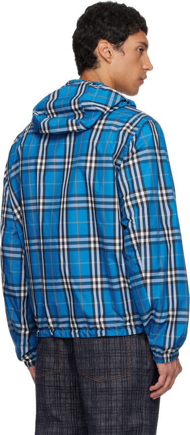 Bunda Burberry Burberry Hooded Reversible Jacket Modrá | 8110369, 2