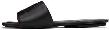 Tenisky a topánky Courrèges 'AC' Leather Slide Sandals Čierna | 124SSD003CR0052, 2