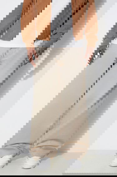 Nohavice Champion Plain Wide-Leg Relaxed Fit Trousers Béžová | 220013, 0