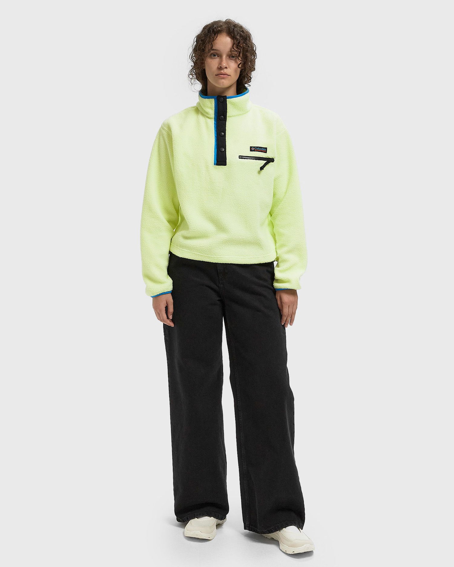 Sveter Columbia Helvetia II Cropped Half Snap Fleece Žltá | 2092231775, 1
