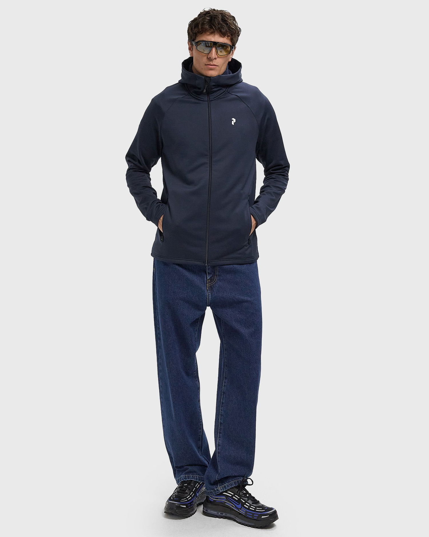 Mikina Peak Performance Rider Essentials Zip Hood Navy | G80573010, 1