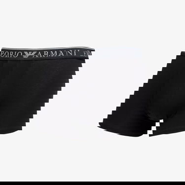 Spodná bielizeň a ponožky Emporio Armani EA7 Men's Knit Trunk 2-Pack Nero/ Nero L Čierna | 111769 4F720 23820, 1