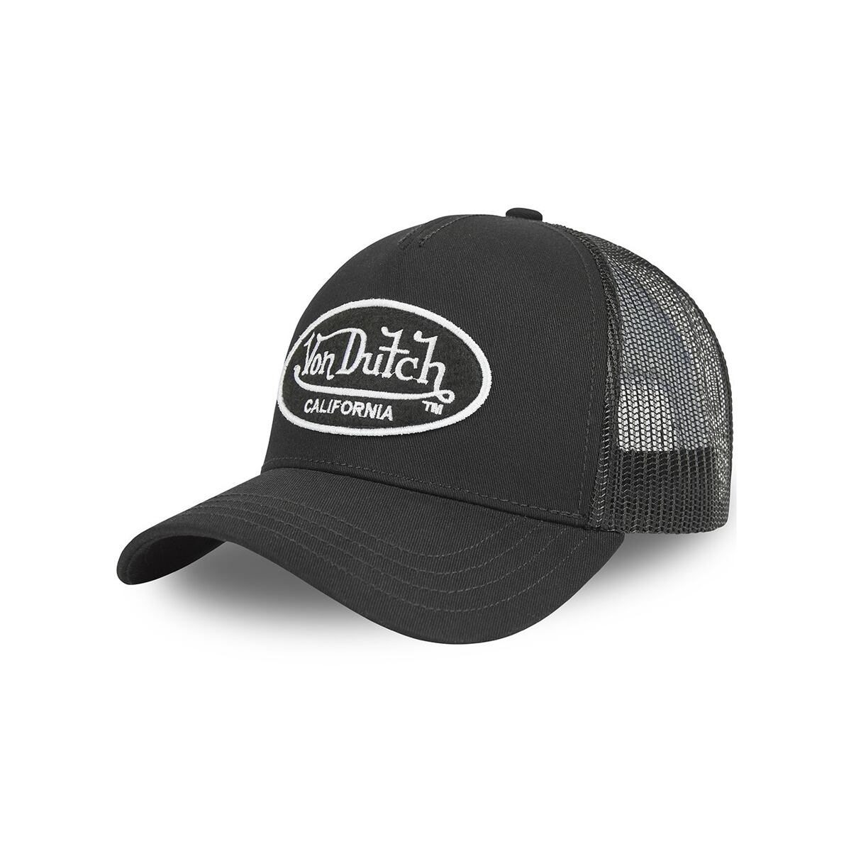 Šiltovka Von Dutch Von Dutch Trucker Cali Brushed Patch Cap Čierna | VD/0/CAS1/LOFB5, 0