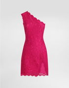 Floral Lace Minidress With Slit