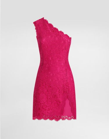 Šaty Dolce & Gabbana Floral Lace Minidress With Slit Ružová | F6TJUTHLMIIF0382, 0