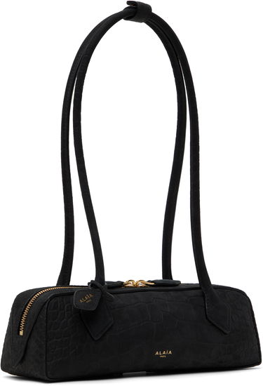 Taška cez rameno Alaïa 'Le Teckel' Small Croc-Effect Leather Bag Čierna | AA1S06029CA554, 1