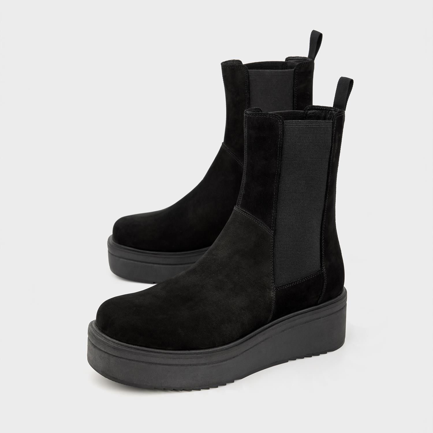 Tenisky a topánky Vagabond Tara Nubuck Platform Chelsea Boots Čierna | 4846-150-20, 0