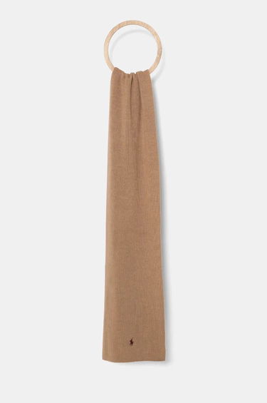 Šál Polo by Ralph Lauren Wool Hat and Scarf Set Hnedá | 710951146, 2