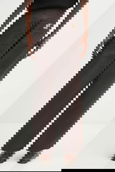 Nohavice Carhartt WIP Double Knee Pant Hnedá | I031501.4702, 2