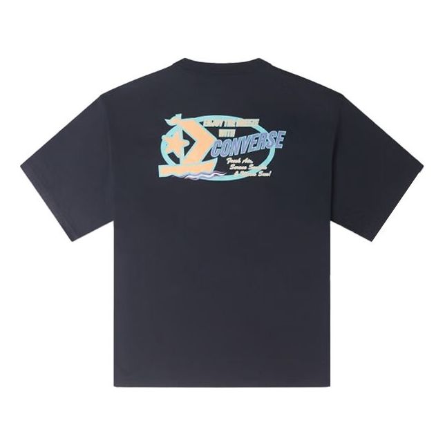 Tričko Converse Sail Boat Graphic Tee Navy | 10025441-A01