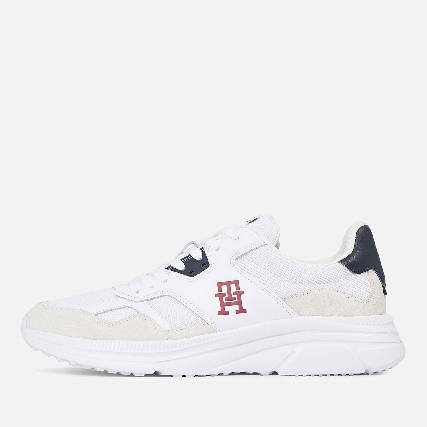 Oblečenie Tommy Hilfiger Men's Running Style Trainers - Bright White - UK 10 Biela | FM0FM04937, 0