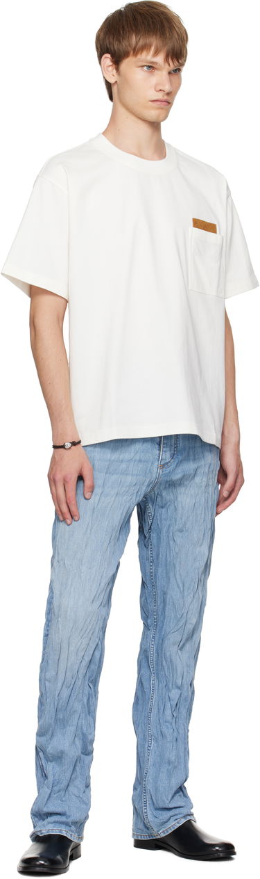 Tričko Bottega Veneta Bottega Veneta Pima Cotton Jersey T-Shirt with Pocket Biela | 838924V4N509071, 3