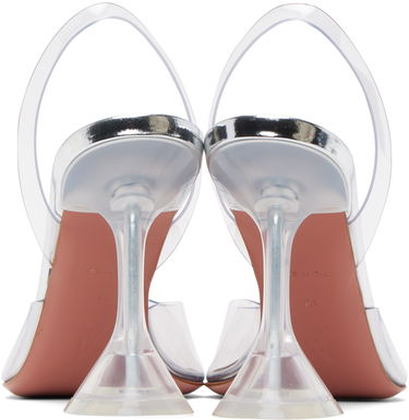 Tenisky a topánky Amina Muaddi Transparent Holli Glass Sling Heels Biela | HOLLI GLASS SLING PVC, 1
